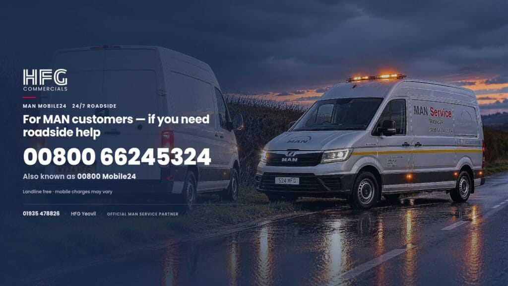 MAN Mobile24 roadside — call 00800 66245324